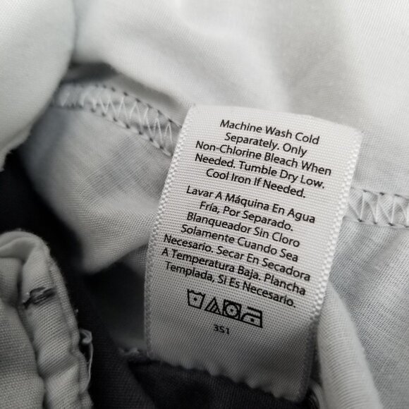 George Mens Cargo Shorts Size 44 Charcoal Gray Cotton Utility Pockets Streetwear - Picture 5 of 8